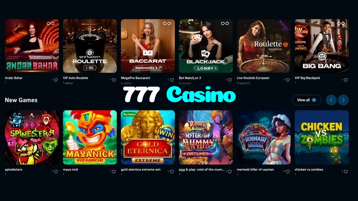 available types of 777 Casino bet including pre-match live express and system bets
